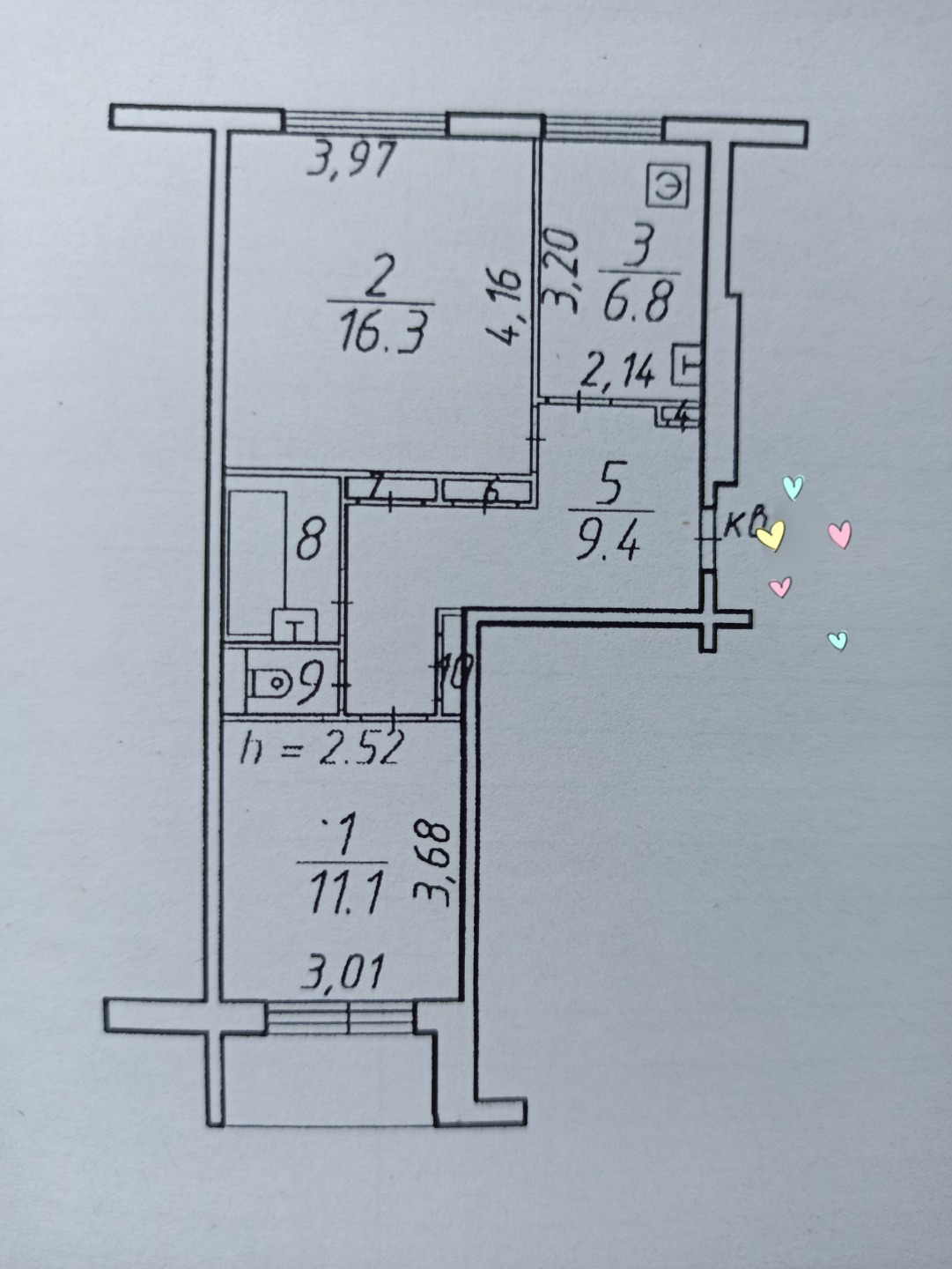 Продается двухкомнатная квартира улучшенной планировки с изолированными комнатами на третьем этаже панельного дома.

2-комнатная квартира в мкр-не Кукковка, по ул. Сортавальская, д. 11а
3 этаж 5-этажного панельного дома.

Общая площадь квартиры – 48,7 кв.м + лоджия 3 метра.

Площадь комнат: гостиная